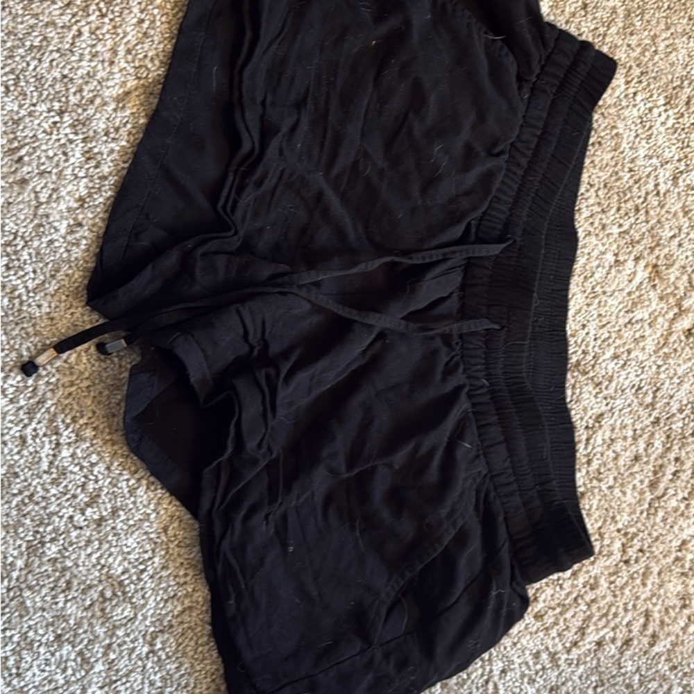 Black Drawstring Shorts